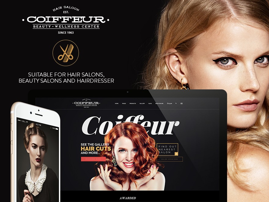 Coiffeur – Tema Wordpress Para Salao De Beleza Coiffeur – Tema Wordpress Para Salao De Beleza - Temas Wordpress Salão De Beleza