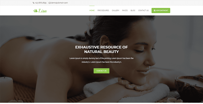 Lisa Themes Wordpress Creer Site Internet Spa Salon Massage Lisa Themes Wordpress Creer Site Internet Spa Salon Massage - Temas Wordpress Salão De Beleza