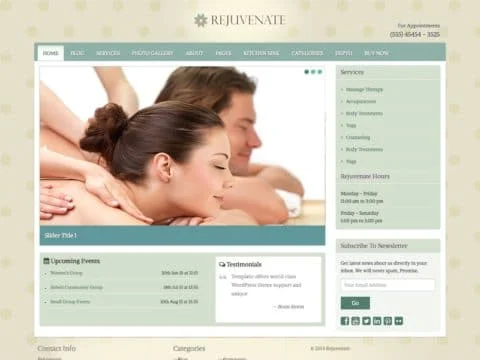 Rejuvenate – Tema Para Spa E Servicos De Beleza Rejuvenate – Tema Para Spa E Servicos De Beleza - Temas Wordpress Salão De Beleza