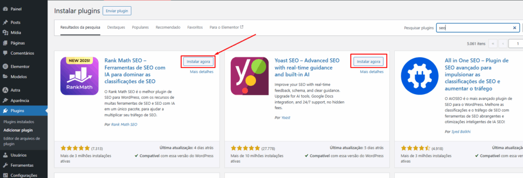 Botao Instalar Agora De Um Plugin Wordpress - Como Instalar Plugin No Wordpress
