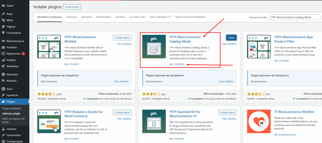 Instalando O Plugin Yith Catalog Mode No Wordpress Instalando O Plugin Yith Catalog Mode No Wordpress - Woocommerce Modo Catálogo