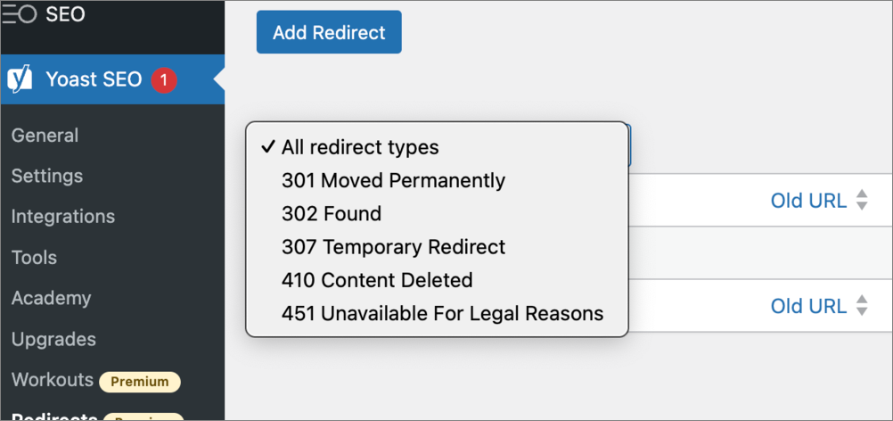 Configurações De Redirecionamento Seo