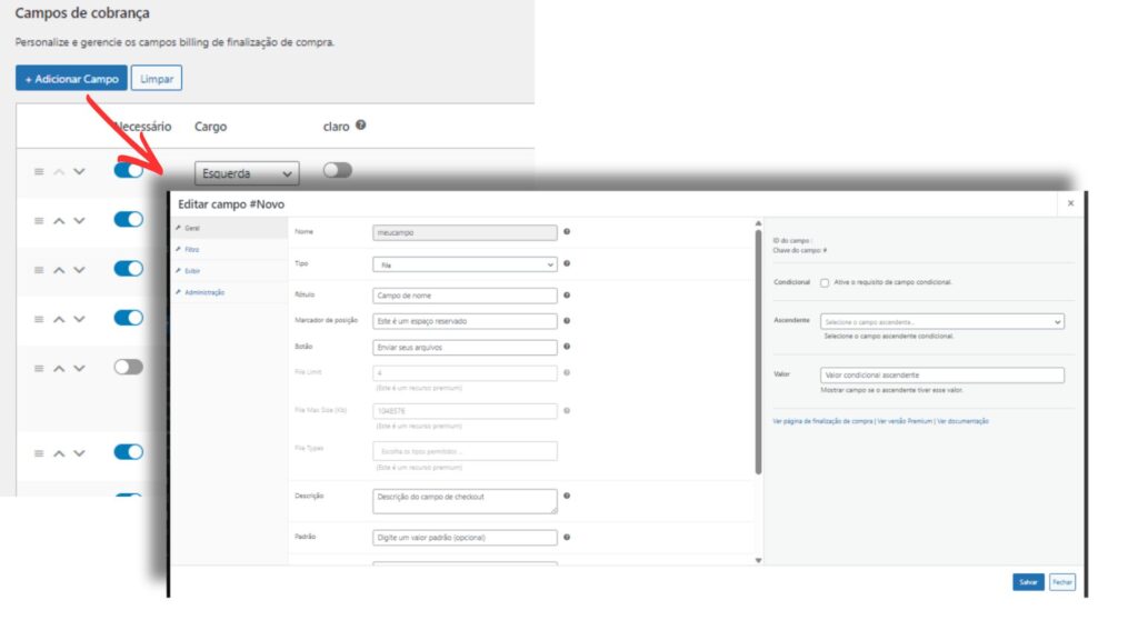  Adicionando Um Novo Campo De Cobrança No Checkout Do Woocommerce.
