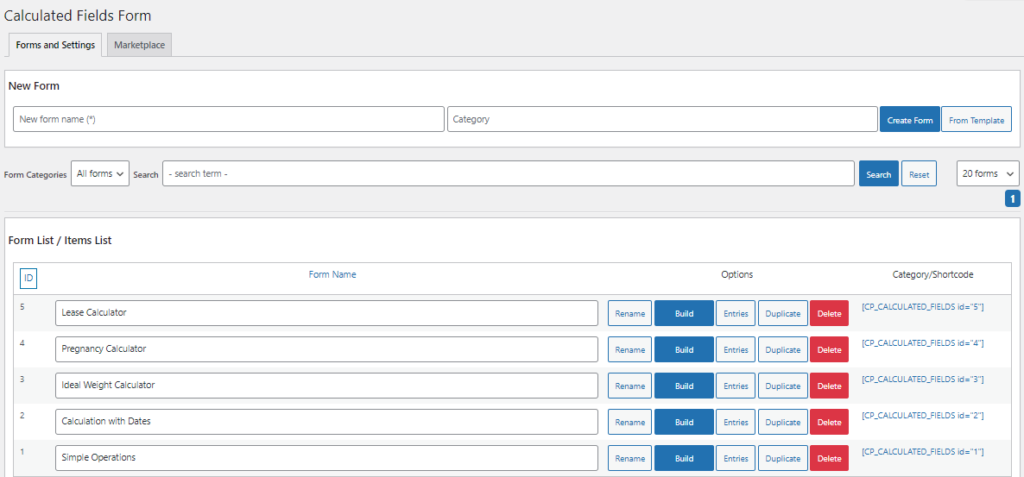 Formularios De Exemplo Formulário Com Campos Calculados.