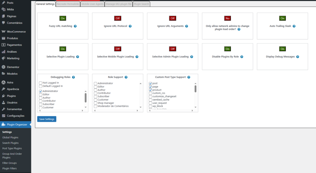 Configuracoes Do Plugin Organizer Configuracoes Do Plugin Organizer - Carregamento De Plugins No Wordpress