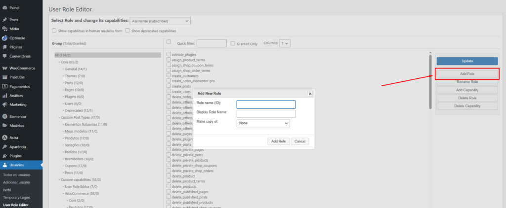 Criando Uma Nova Funcao De Usuario Personalizada Com O User Role Editor Criando Uma Nova Funcao De Usuario Personalizada Com O User Role Editor - User Role Editor