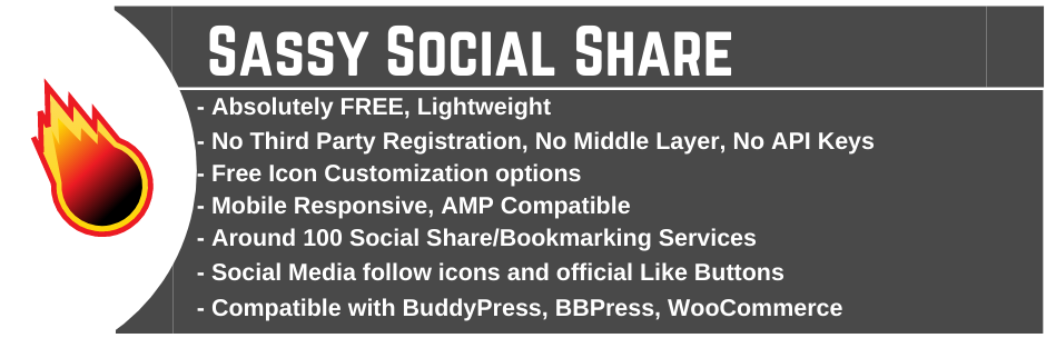 Plugin Sassy Social Share Wordpress - Plugins De Redes Sociais Para Wordpress