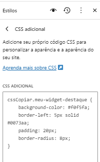 Aplicando O Estilo Css Para A Classe Do Widget Generated Aplicando O Estilo Css Para A Classe Do Widget No Personalizador Do Wordpress.