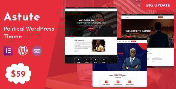 Astute Tema Politico Responsivo Do Wordpress - Temas Wordpress Para Advogados