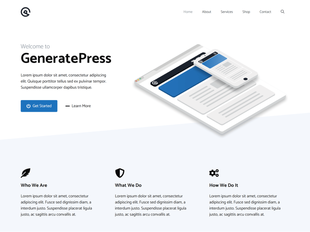 Generatepress - Melhores Temas Wordpress Gutenberg