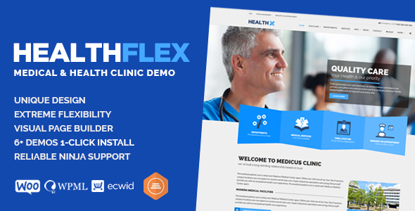 Healthflex 1 - Melhores Temas Wordpress Para Saúde