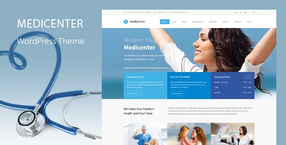 Medicenter - Melhores Temas Wordpress Para Saúde