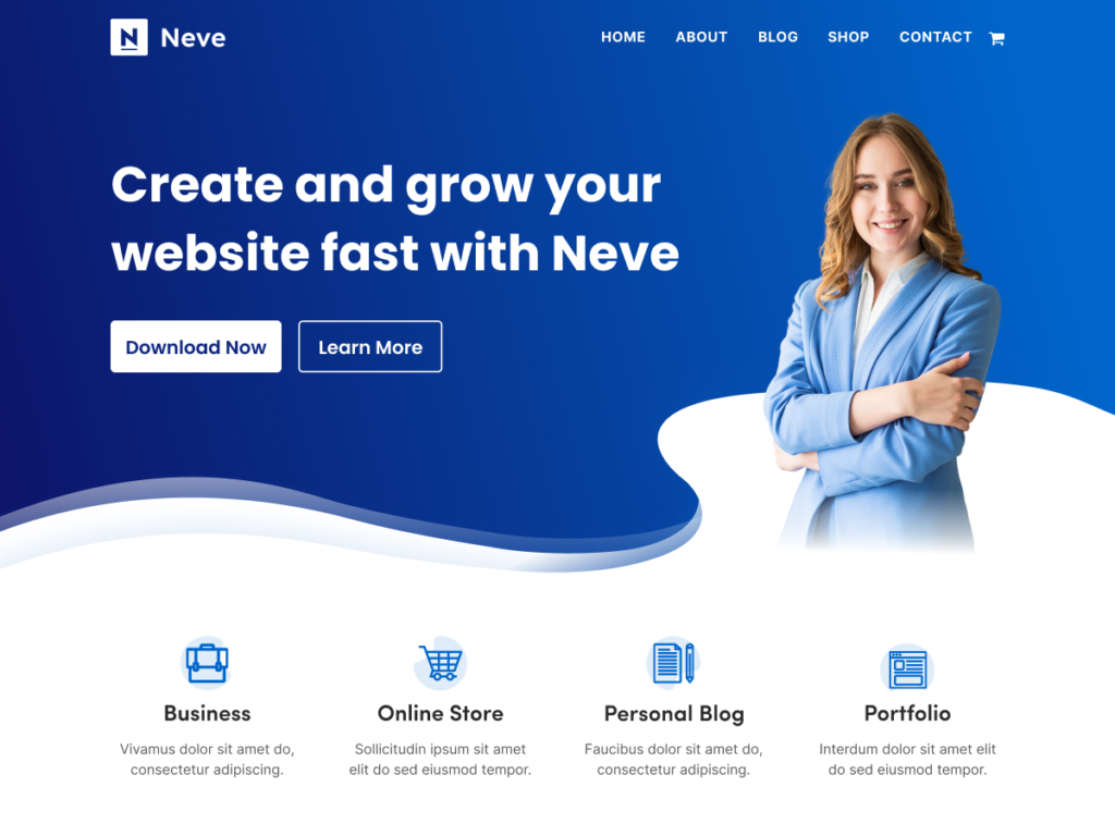 Neve - Melhores Temas Wordpress Gutenberg