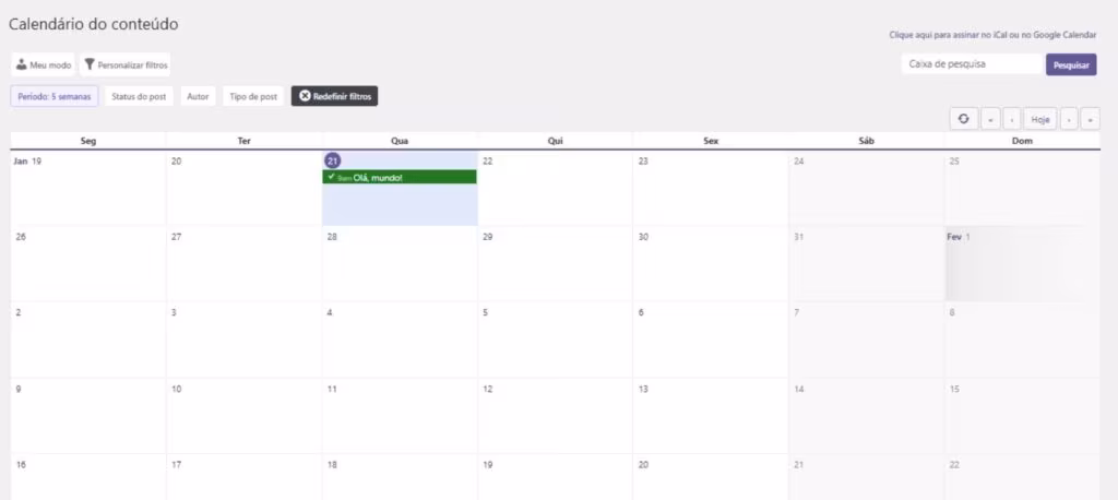 Utilizando O Calendario Editorial Publishpress - Fluxo Editorial Wordpress